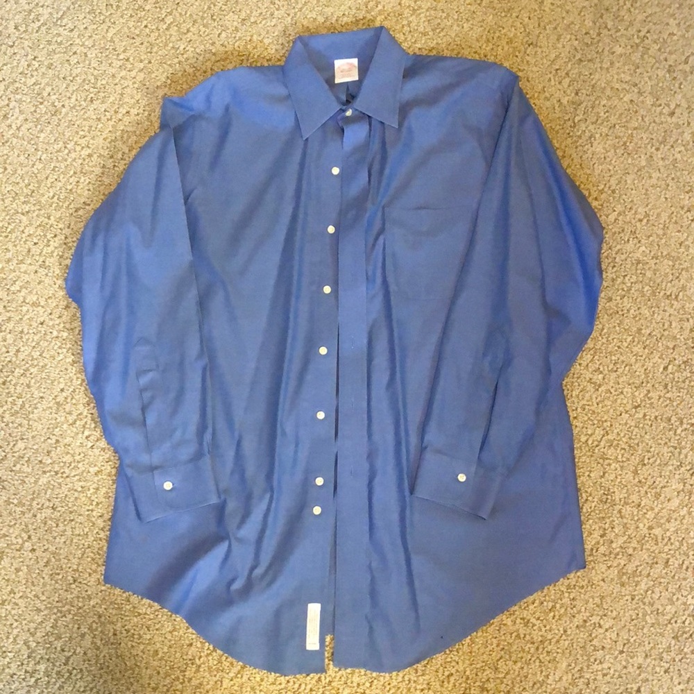 Brooks Brothers blue button-down shirt